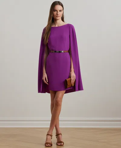 Ralph Lauren Women's Cape Georgette Cocktail Dress
