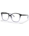 Polo Ralph Lauren Women's Cat Eye Eyeglasses, Rl6222 52 In Shiny Gradient Black,transparent Blue