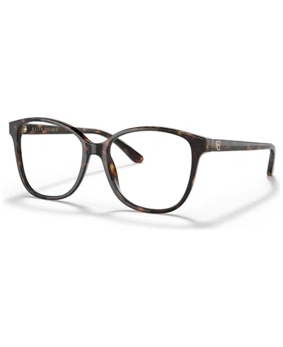 Polo Ralph Lauren Women's Cat Eye Eyeglasses, Rl6222 54 In Shiny Dark Havana