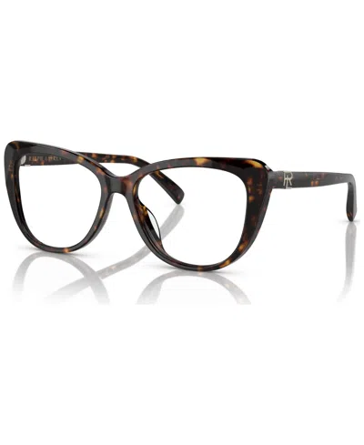 Ralph Lauren Women's Cat Eye Eyeglasses, Rl6232u 52 In Havana
