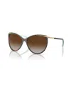 Ralph Lauren Women's Cat Eye Sunglasses, Ra5150 In Brown