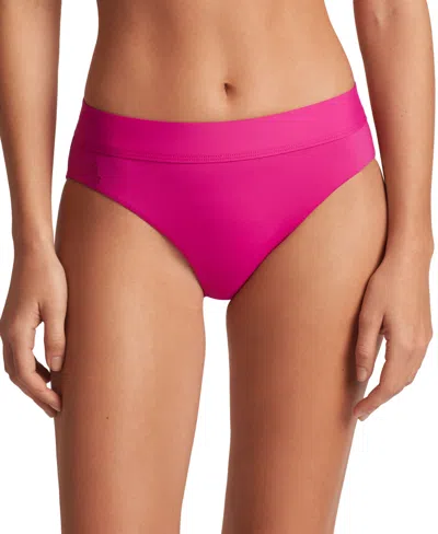 Ralph Lauren Women's Classic Band Hipster Bikini Bottoms In Freesia Pink