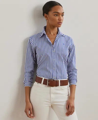 Ralph Lauren Women's Classic-fit Striped Broadcloth Shirt