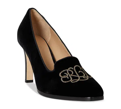 RALPH LAUREN WOMEN'S CORAH EMBROIDERED-LOGO PUMPS