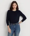 Ralph Lauren Women's Cotton-blend Sweater In Lauren Navy