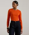 Ralph Lauren Cotton-blend Sweater In Orange