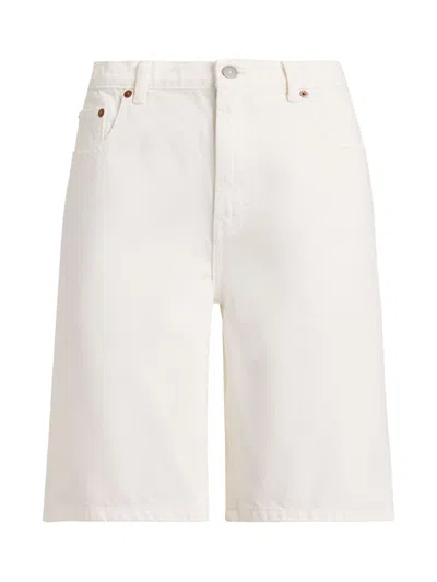 Ralph Lauren Women's Cotton Mini Shorts For P26 Season In White