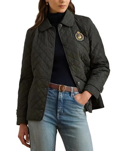 Ralph Lauren Women's Crested Quilt Coat