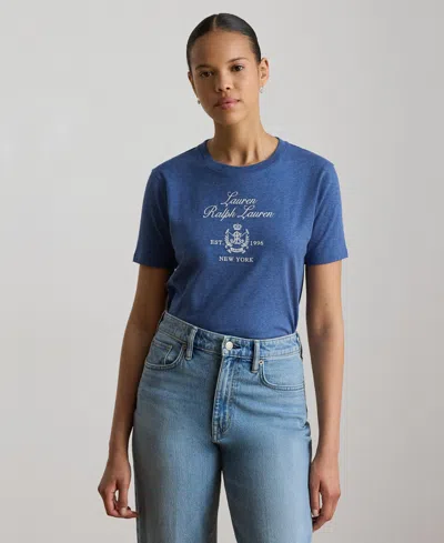 Ralph Lauren Women's Crewneck Short-sleeve T-shirt In Blue