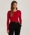 Ralph Lauren Womens Slim Fit Crewneck Tee P Xs Xxl In Red