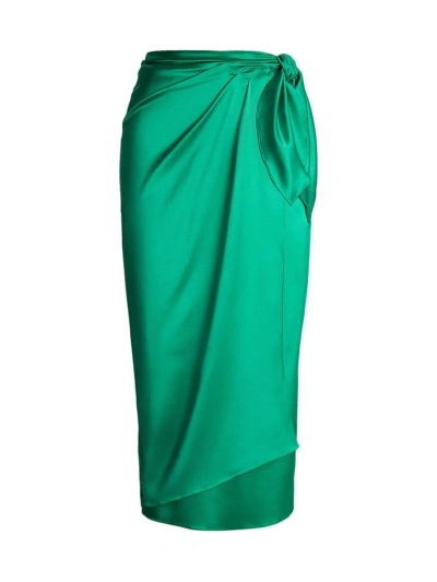 Ralph Lauren Women's Danyelle Stretch Silk Midi-skirt In Meadow