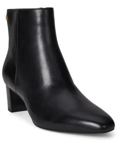 Ralph Lauren Women's Demi Burnished Leather Booties In Black