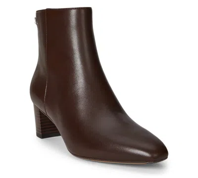 Ralph Lauren Women's Demi Burnished Leather Booties In Brown