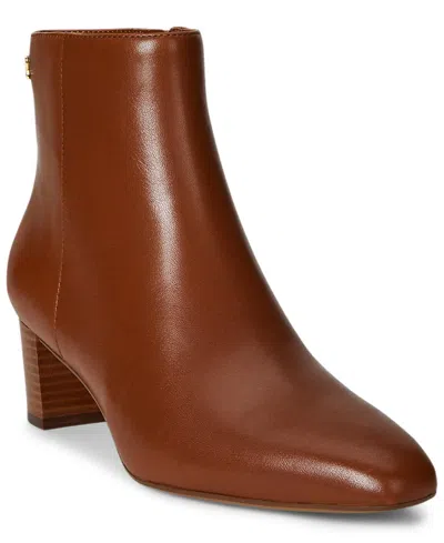 Ralph Lauren Women's Demi Burnished Leather Booties In Brown