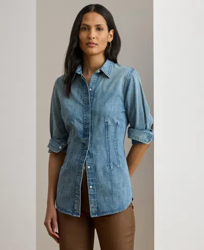 Ralph Lauren Women's Denim Shirt In Blue