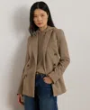 Ralph Lauren Double-breasted Wool-blend Twill Blazer In Brown
