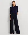 Ralph Lauren Women's Double-faced Georgette Wide-leg Pants, Regular & Petite