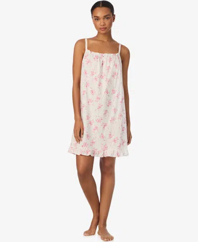 Ralph Lauren Women's Double Strap Smocked Neck Gown In Multi