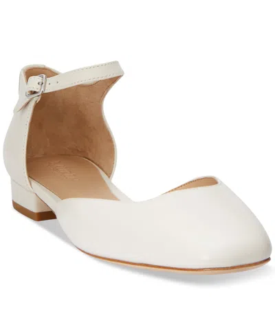 Ralph Lauren Women's Emellie Mary Jane Flats In White