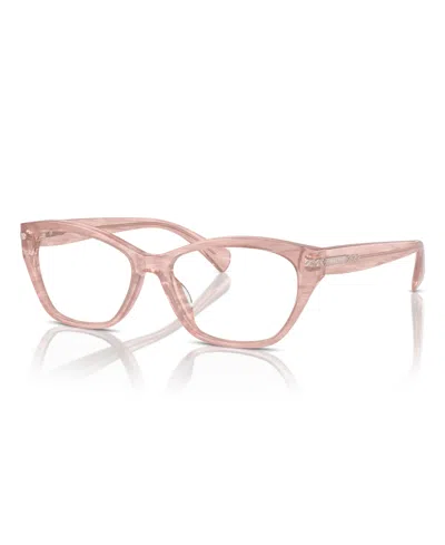 Ralph Lauren Women's Eyeglasses, A7161u In Shiny Transparent Rose