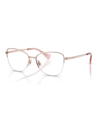 Ralph Lauren Women's Eyeglasses, Ra6061 In Shiny Rose Gold