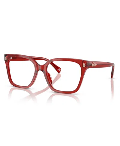 Ralph Lauren Women's Eyeglasses, Ra7158u In Red