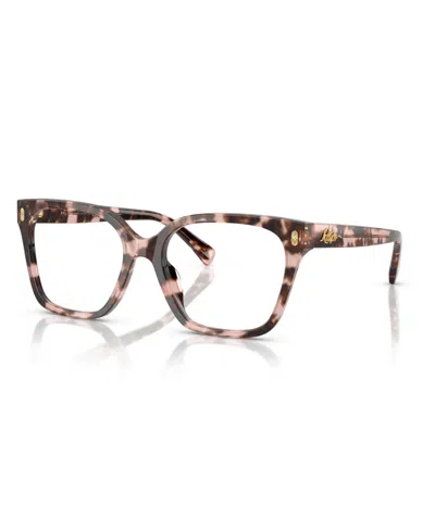Ralph Lauren Women's Eyeglasses, Ra7158u In Pink Havana