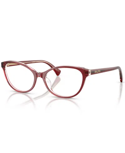 Ralph Lauren Women's Eyeglasses, Ra7186u In Dark Burgundy
