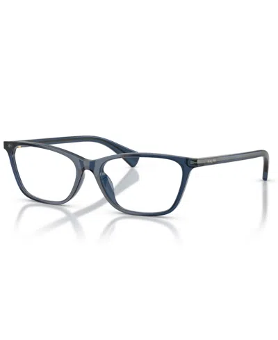Ralph Lauren Women's Eyeglasses, Ra7187u In Blue Trasparent