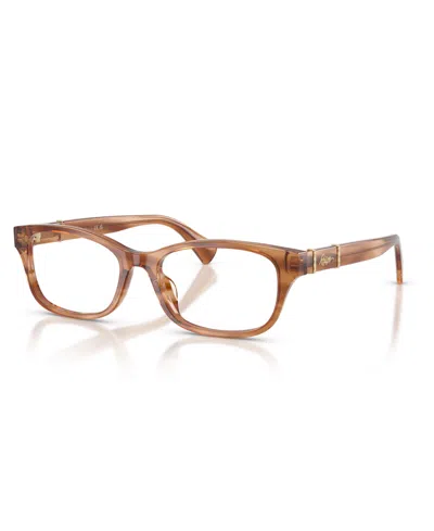 Ralph Lauren Women's Eyeglasses, Ra7201u In Striped Brown