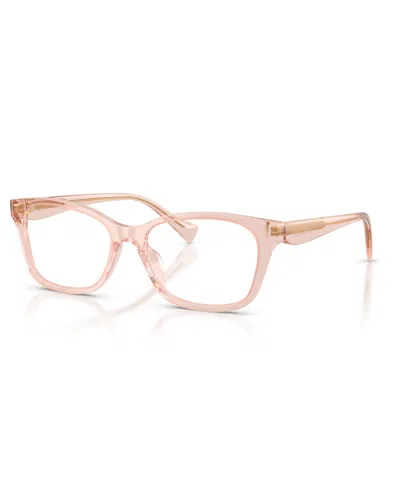 Ralph Lauren Women's Eyeglasses, Ra7202u In Transparent Rose