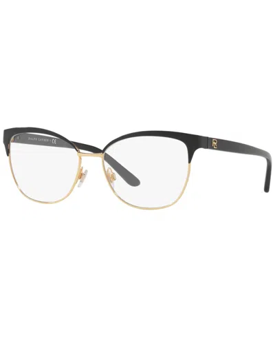 Polo Ralph Lauren Women's Eyeglasses, Rl5099 52 In Shiny Black On Gold
