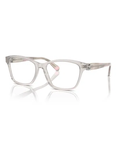 Polo Ralph Lauren Women's Eyeglasses, Rl6243 In Transparent Grey,pink