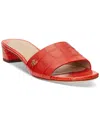 Ralph Lauren Women's Fay Slip-on Slide Dress Sandals In Red