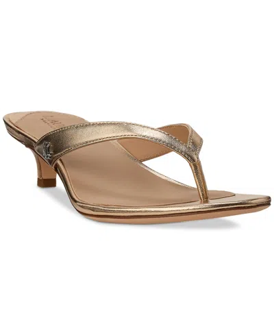 Ralph Lauren Women's Francesa Thong Dress Sandals In Platinum