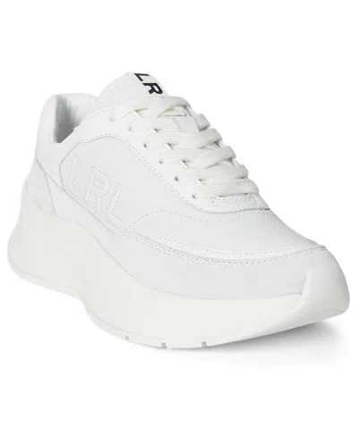 Ralph Lauren Women's Franky Tumbled Leather Sneaker