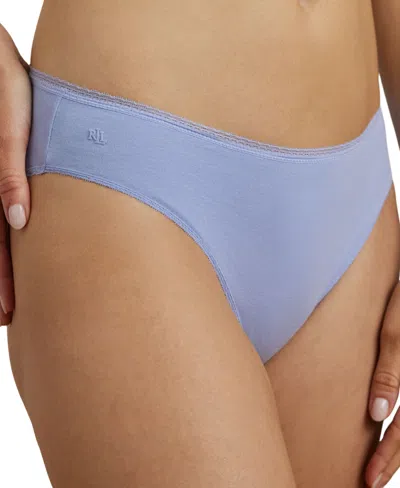 Ralph Lauren Women's Seamless Stretch Jersey High-rise Brief Underwear 4l0012 In Soft Hydrangea