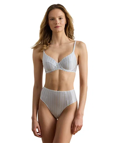 Ralph Lauren Women's Full-coverage Bra, 4l0389 In Blue