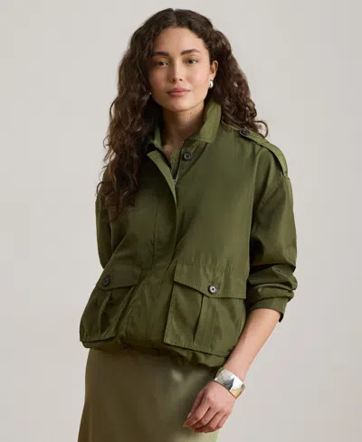 Ralph Lauren Women's Full-zip Windbreaker Jacket In Green