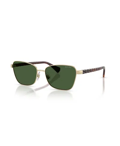 Ralph Lauren Women's Geometric Sunglasses, Ra4149 In Gold