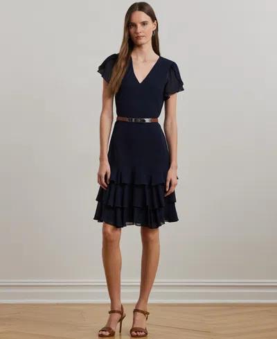 Ralph Lauren Women's Georgette Drop-waist Dress
