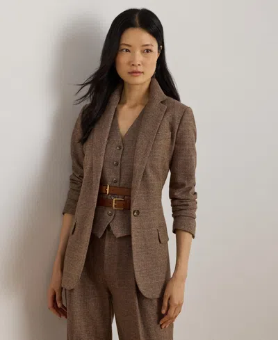 Ralph Lauren Women's Glen Plaid Cotton-blend Blazer