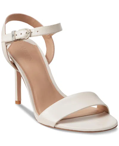 Ralph Lauren Women's Gwen Ankle-strap Dress Sandals In White