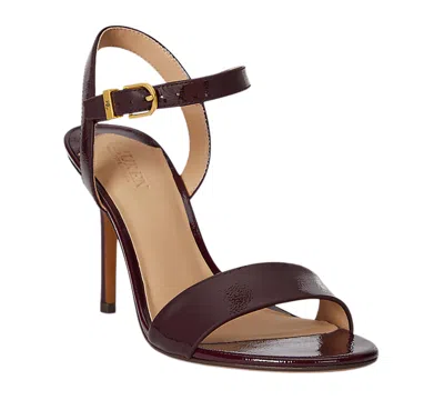 Ralph Lauren Women's Gwen Ankle-strap Dress Sandals In Burgundy