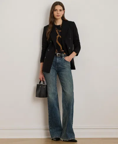 Ralph Lauren Women's High-rise Flare Jeans In Gray