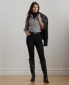 Ralph Lauren Women's High-rise Skinny Ankle Jeans In Black
