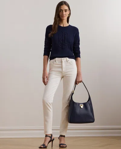 Ralph Lauren High-rise Skinny Ankle Jean In White Wash