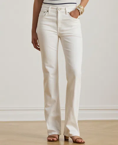 Ralph Lauren Women's High-rise Straight Jeans In White