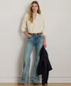 Ralph Lauren High-rise Straight Wide-leg Jean In White