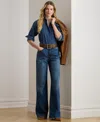 Ralph Lauren High-rise Wide-leg Jean In Blue